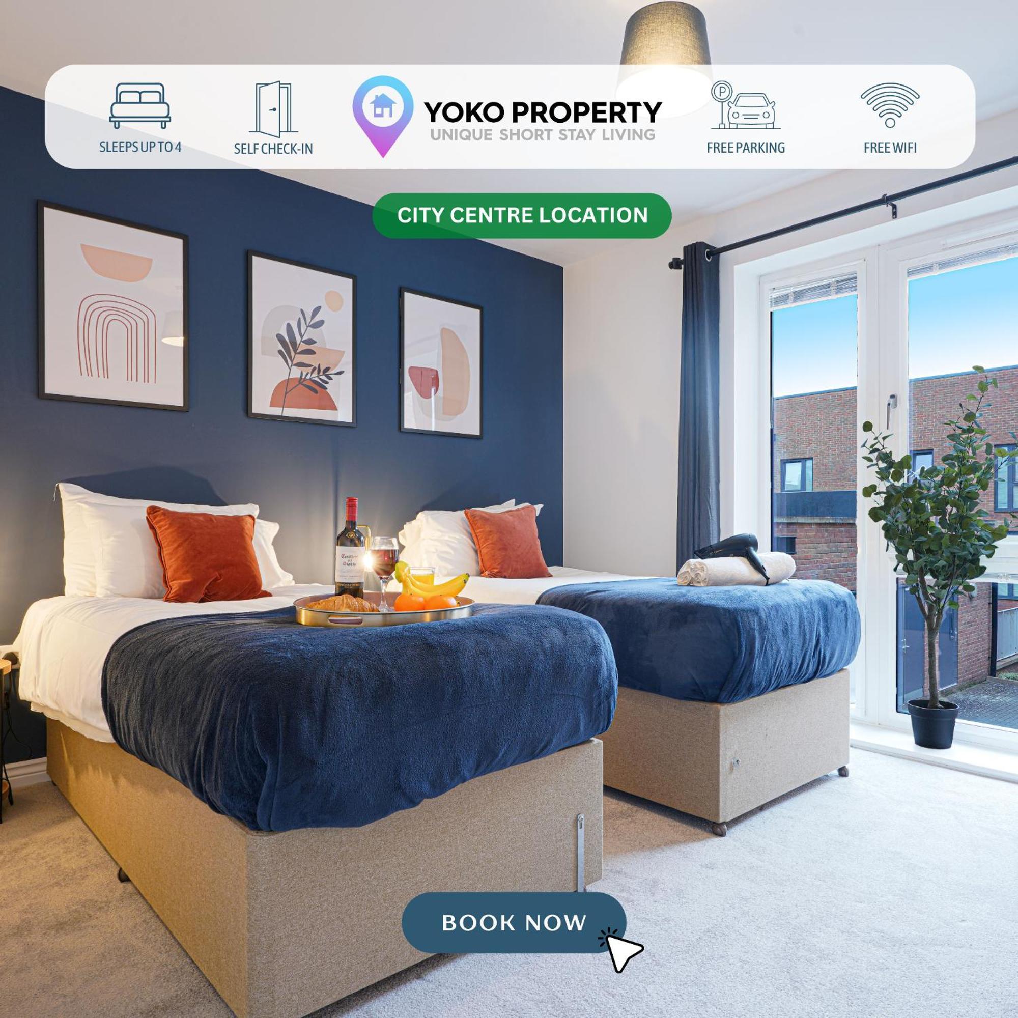 Luxury Campbell Park Apartments In Central Mk With Balcony, Free Parking & Smart Tv With Netflix By Yoko Property มิลตันคีนส์ ภายนอก รูปภาพ